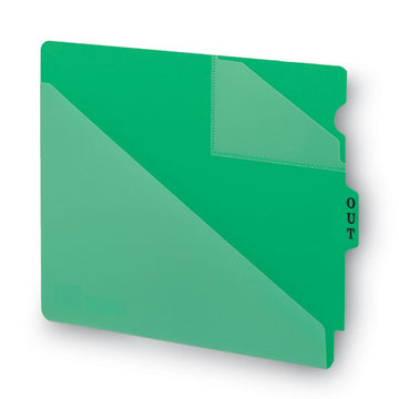 Smead® End Tab Poly Out Guides, Two-pocket Style, 1-3-cut End Tab, Out, 8.5 X 11, Green, 50-box freeshipping - TVN Wholesale